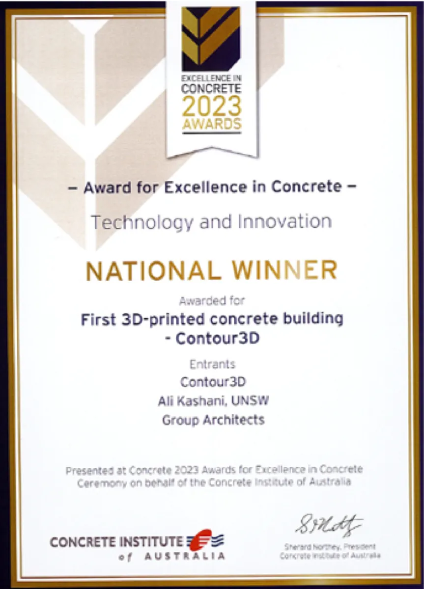Concrete Institute of Australia award