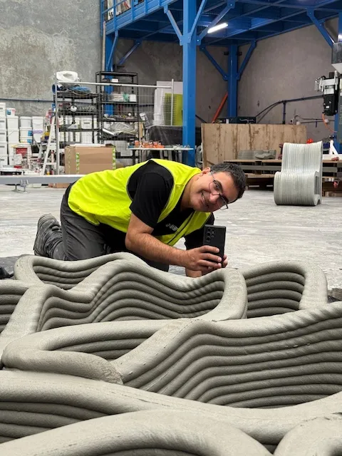 A 3D printed artificial reef module in the Contour3D factory