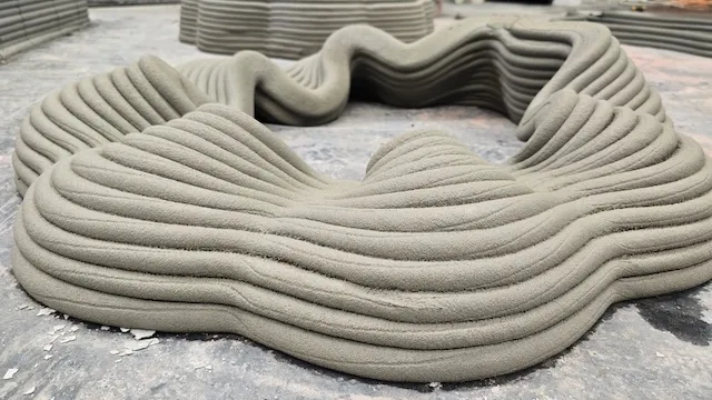Detail of a 3D printed artificial reef module