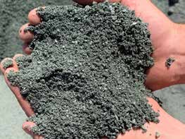 Crushed construction waste
