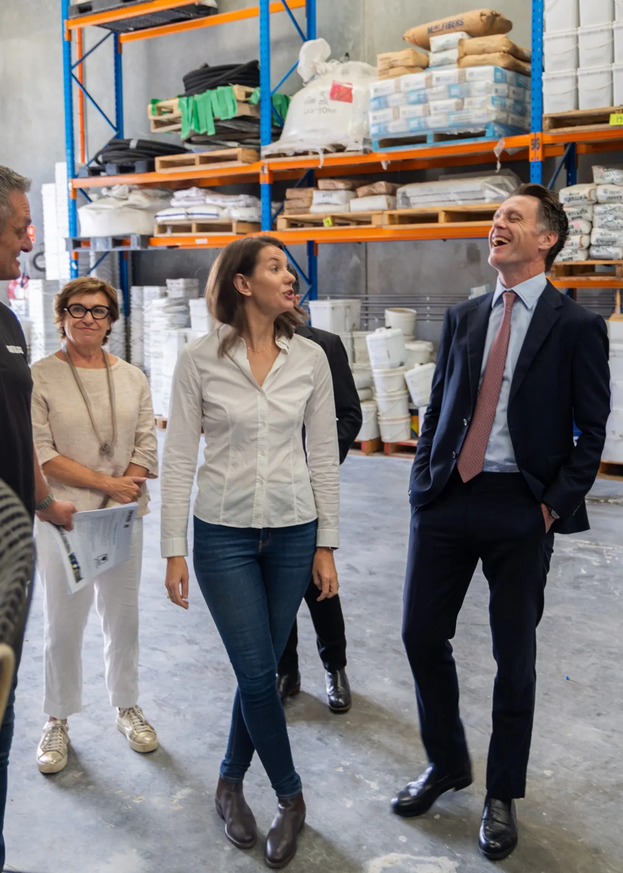 NSW Premier Chris Minns touring the Contour3D factory